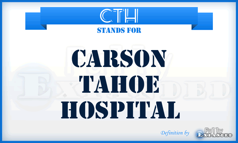 CTH - Carson Tahoe Hospital