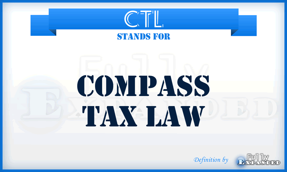 CTL - Compass Tax Law