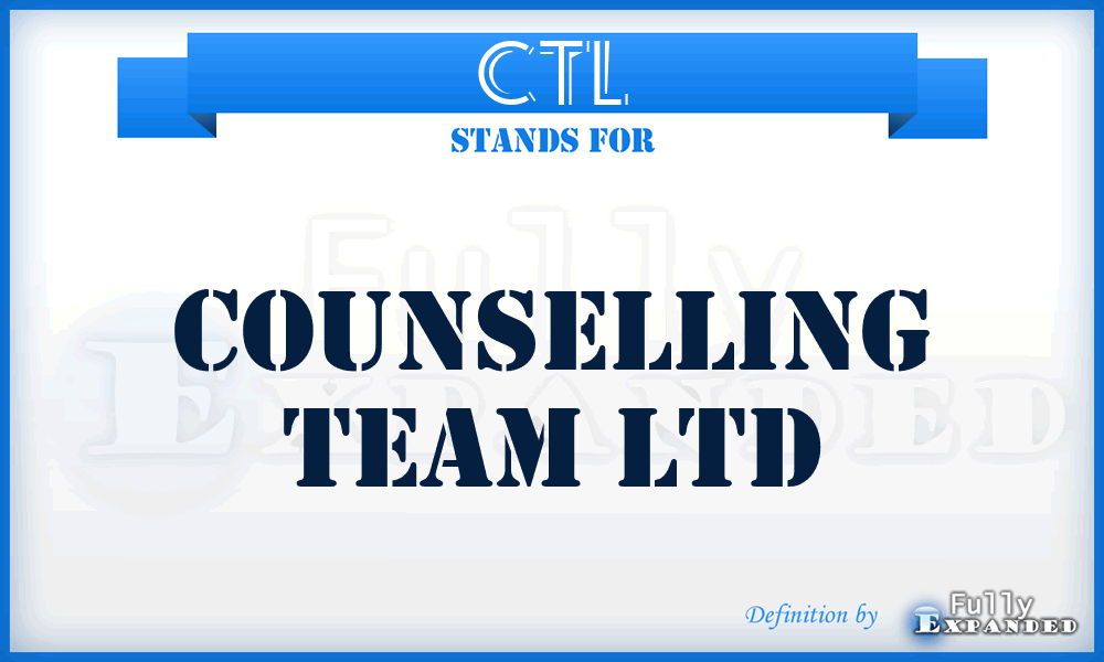 CTL - Counselling Team Ltd