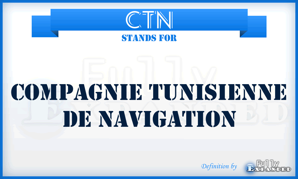CTN - Compagnie Tunisienne de Navigation