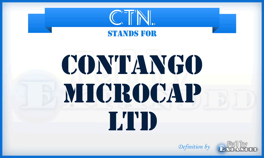 CTN. - Contango Microcap Ltd