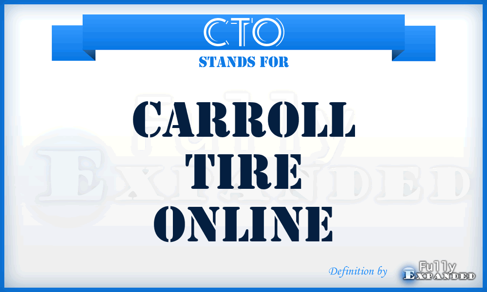 CTO - Carroll Tire Online