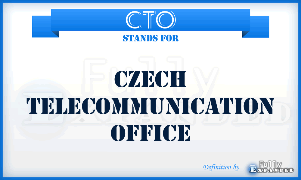CTO - Czech Telecommunication Office