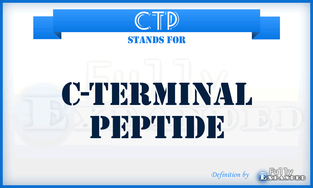 CTP - C-terminal peptide