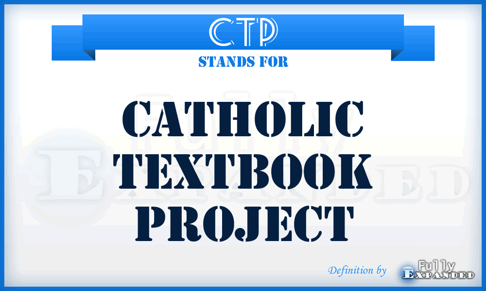 CTP - Catholic Textbook Project