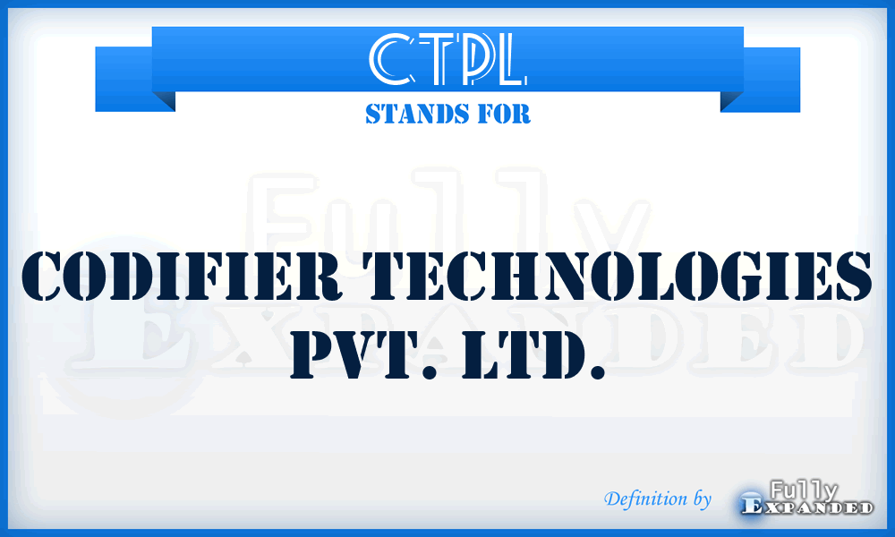 CTPL - Codifier Technologies Pvt. Ltd.