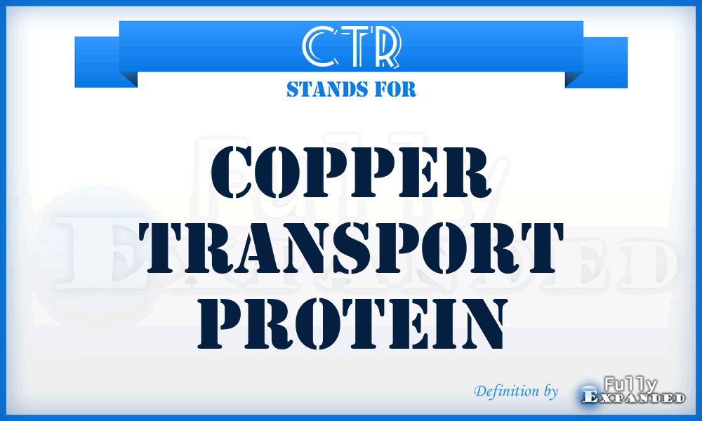 CTR - Copper TRansport protein