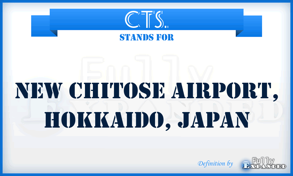 CTS. - New Chitose Airport, Hokkaido, Japan