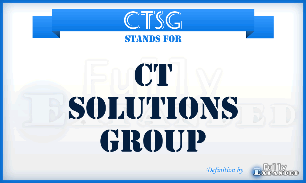 CTSG - CT Solutions Group