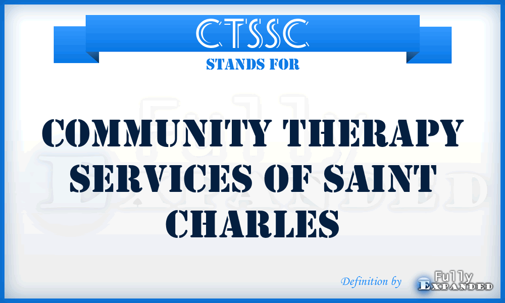 CTSSC - Community Therapy Services of Saint Charles