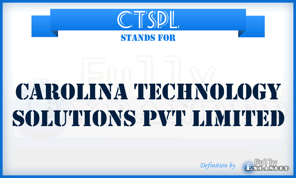 CTSPL - Carolina Technology Solutions Pvt Limited