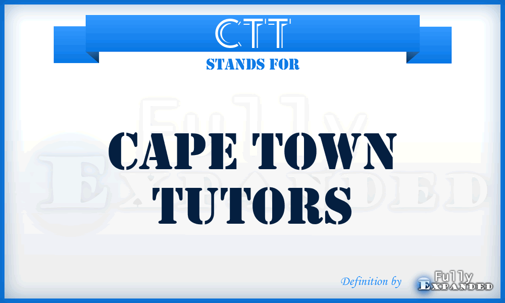 CTT - Cape Town Tutors