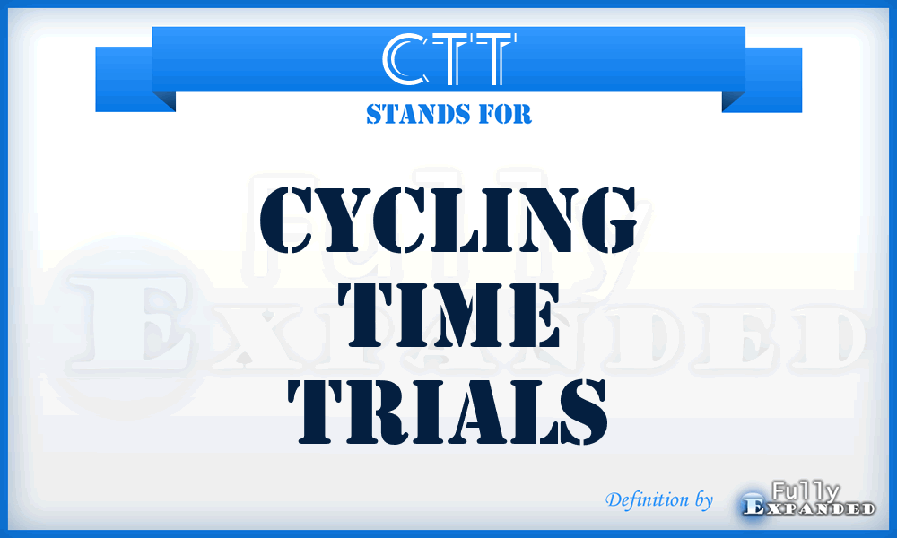 CTT - Cycling Time Trials
