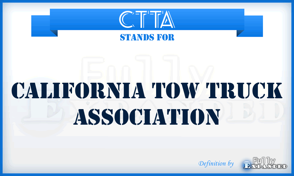 CTTA - California Tow Truck Association
