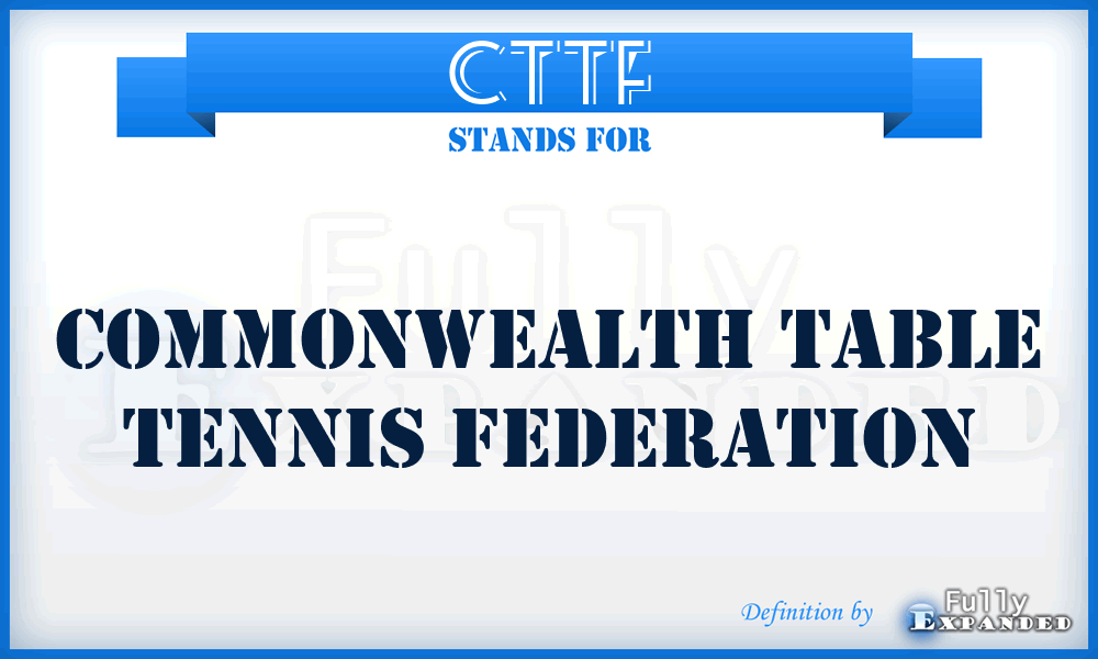 CTTF - Commonwealth Table Tennis Federation