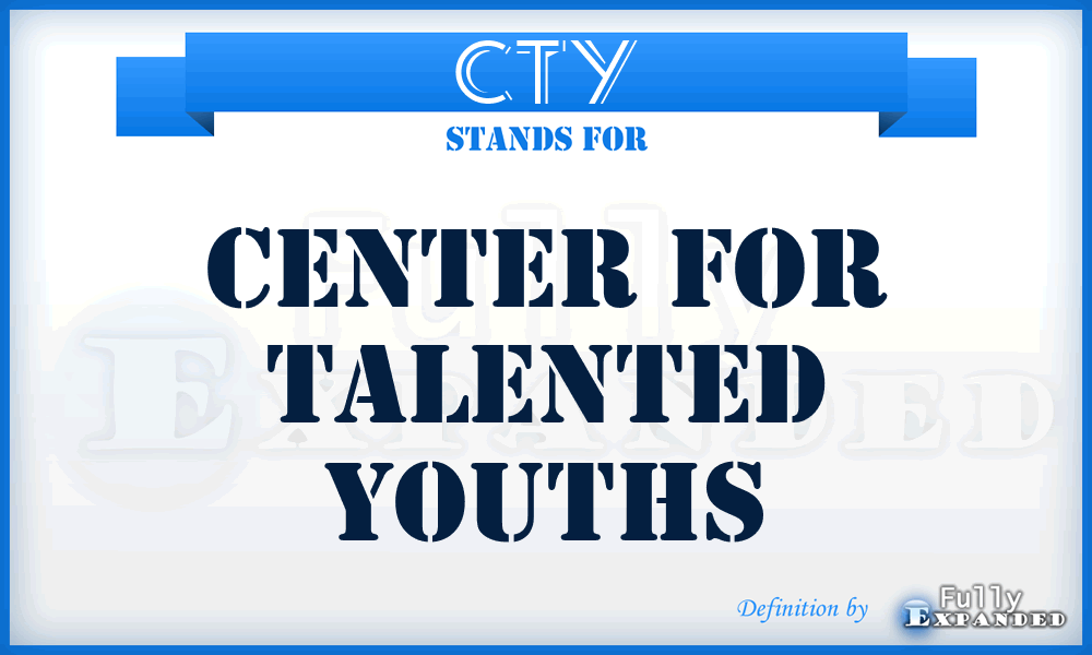 CTY - Center for Talented Youths