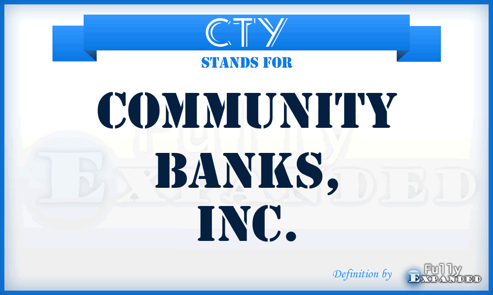 CTY - Community Banks, Inc.