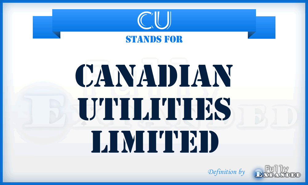 CU - Canadian Utilities Limited