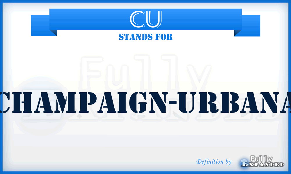 CU - Champaign-Urbana