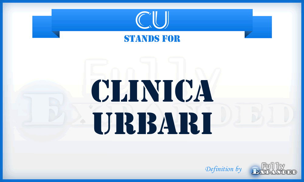 CU - Clinica Urbari