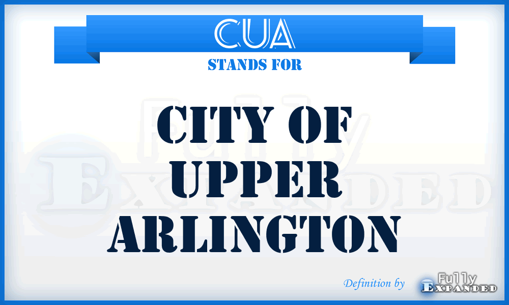 CUA - City of Upper Arlington