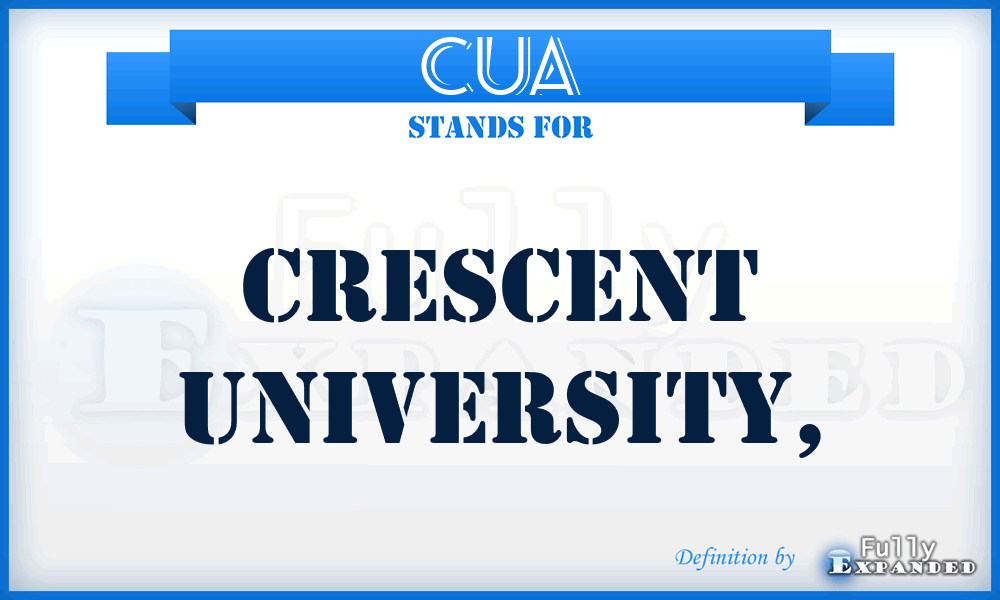 CUA - Crescent University,