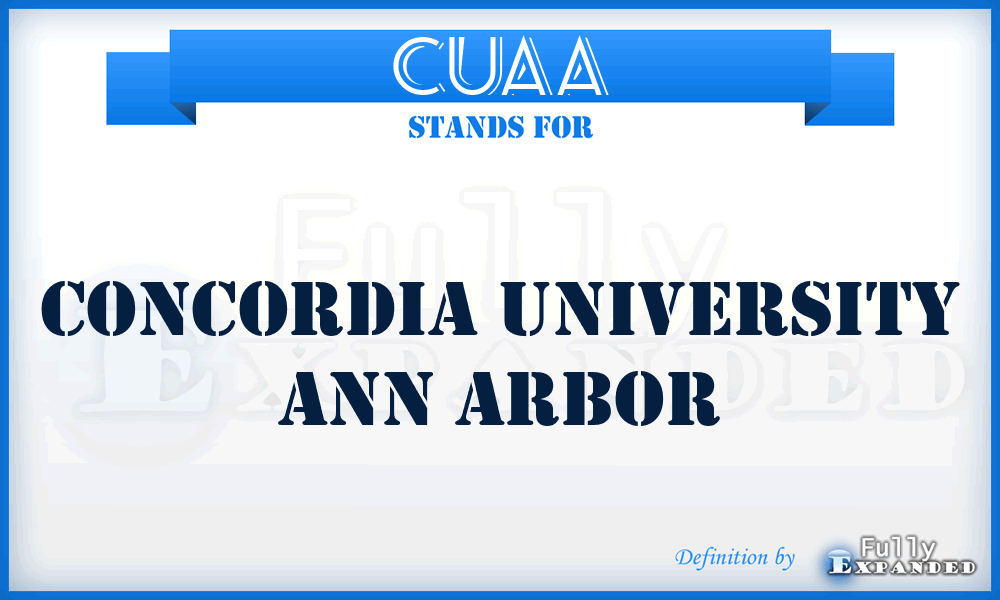 CUAA - Concordia University Ann Arbor