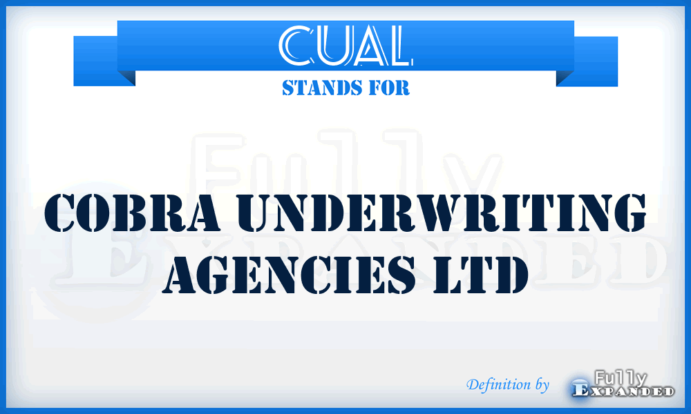 CUAL - Cobra Underwriting Agencies Ltd
