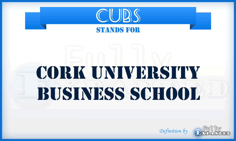 CUBS - Cork University Business School