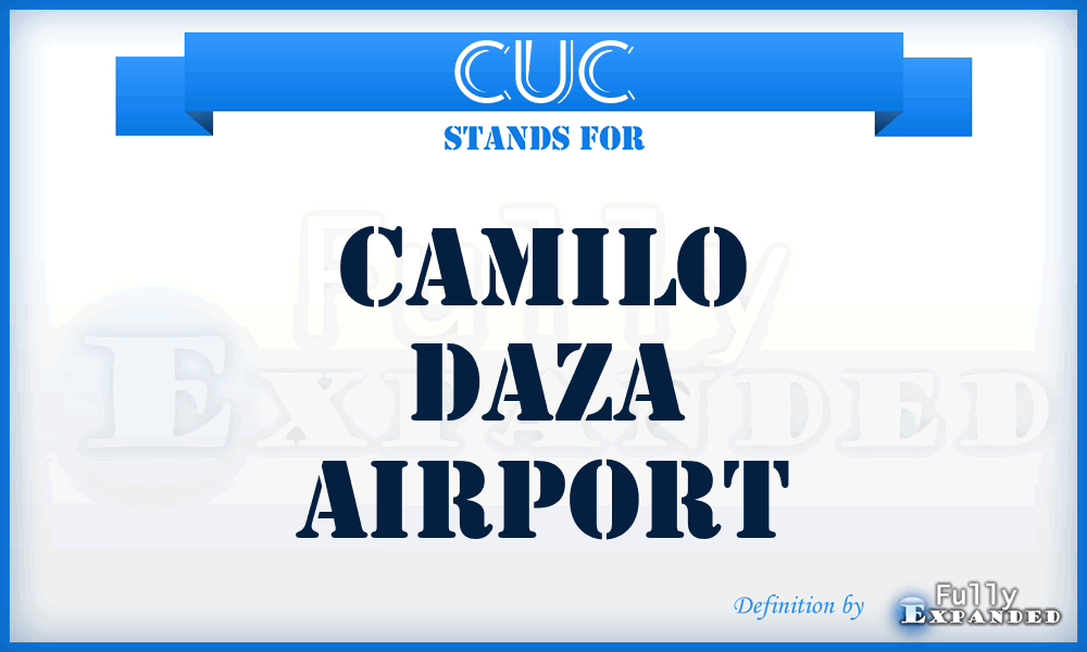 CUC - Camilo Daza airport