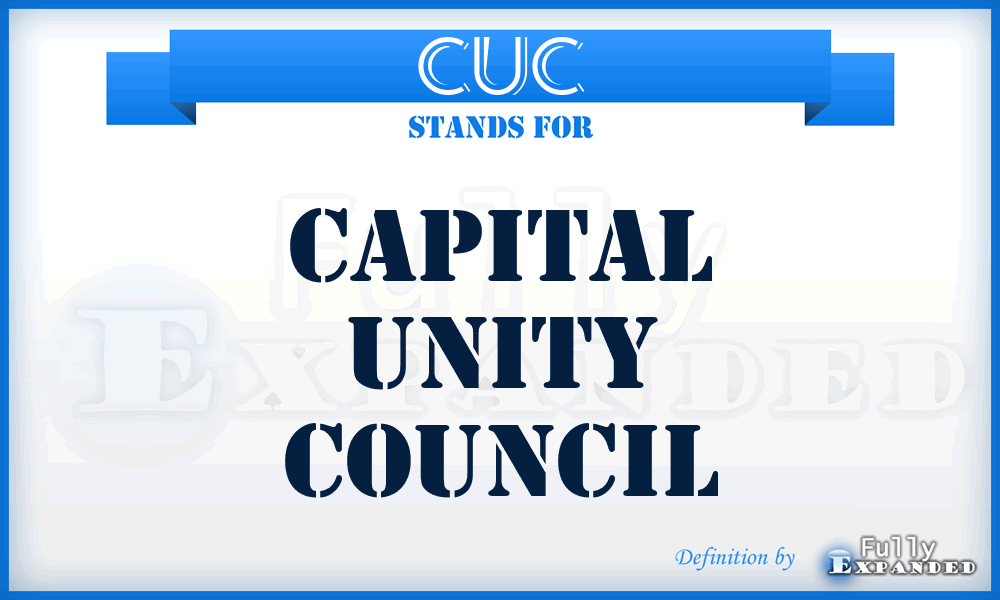 CUC - Capital Unity Council