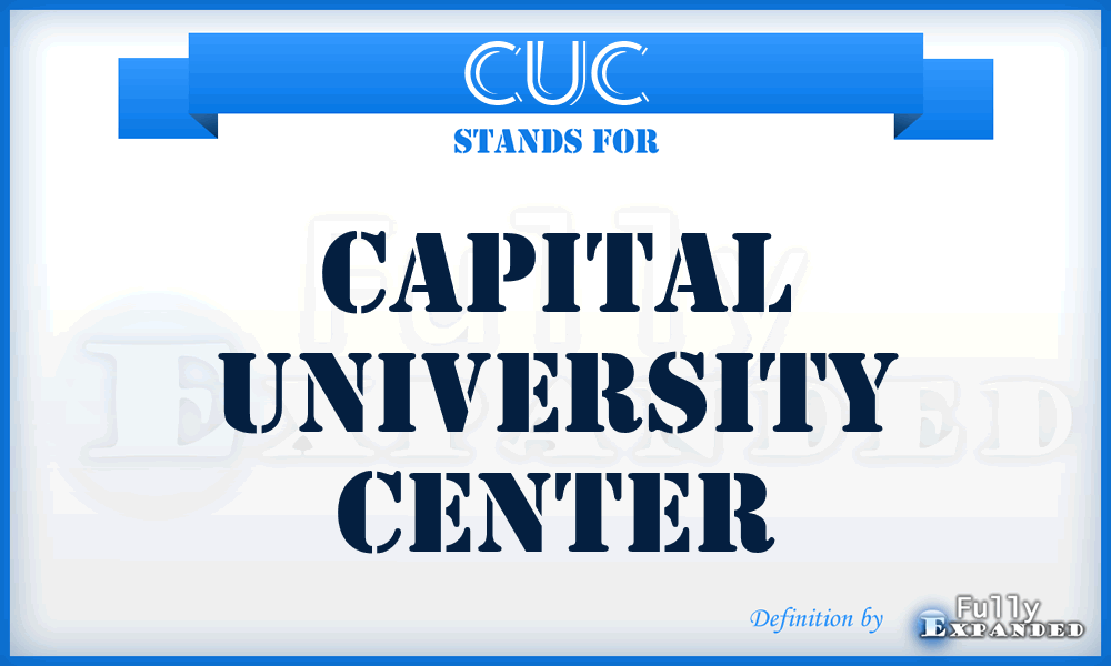 CUC - Capital University Center