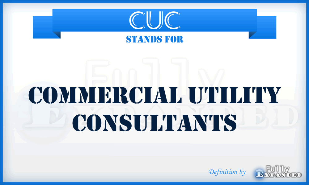 CUC - Commercial Utility Consultants