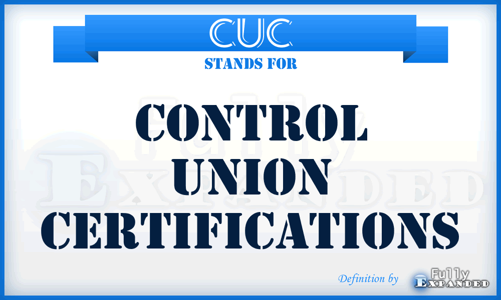 CUC - Control Union Certifications
