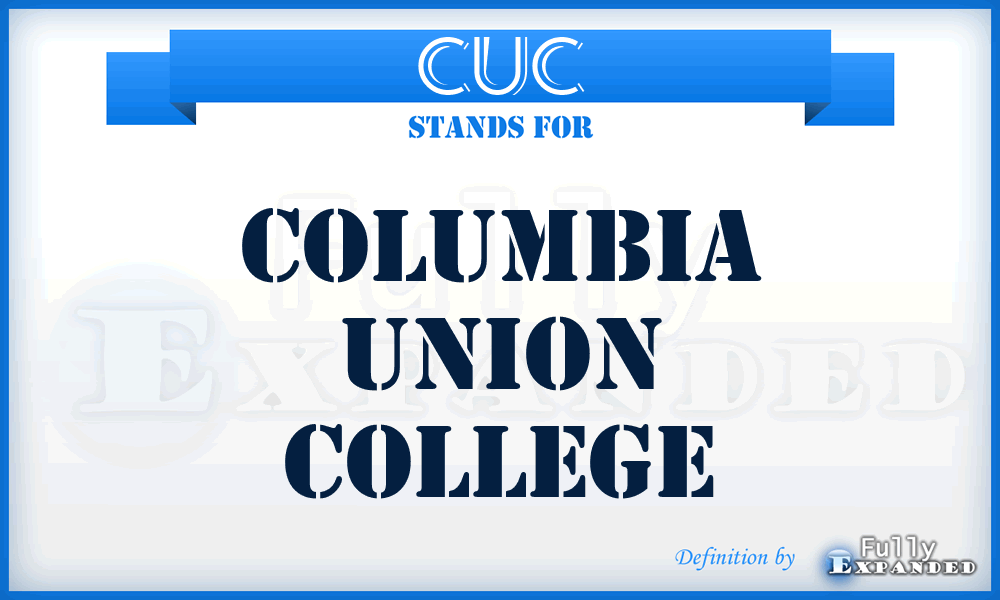 CUC - Columbia Union College