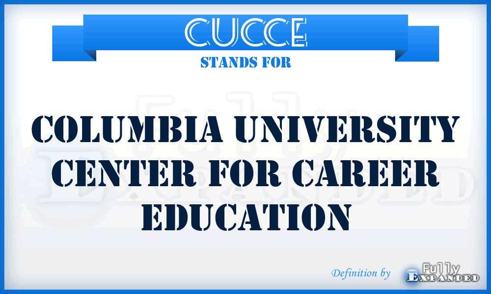 CUCCE - Columbia University Center for Career Education