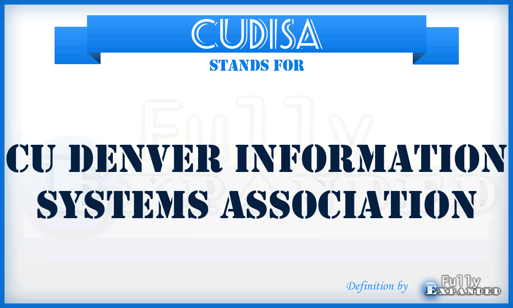 CUDISA - CU Denver Information Systems Association