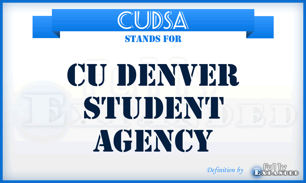 CUDSA - CU Denver Student Agency
