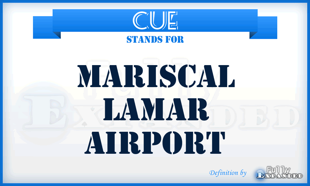 CUE - Mariscal Lamar airport