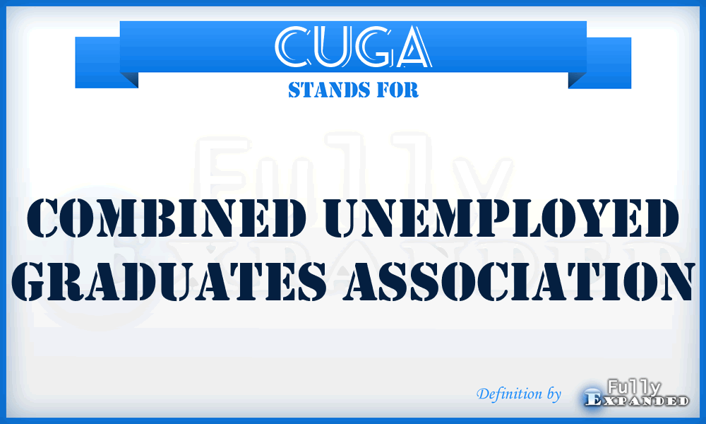 CUGA - Combined Unemployed Graduates Association