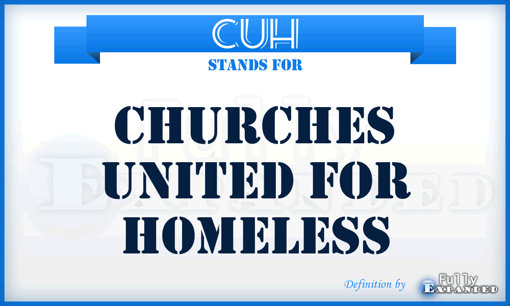 CUH - Churches United for Homeless