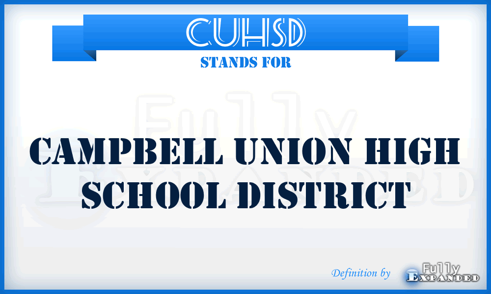 CUHSD - Campbell Union High School District