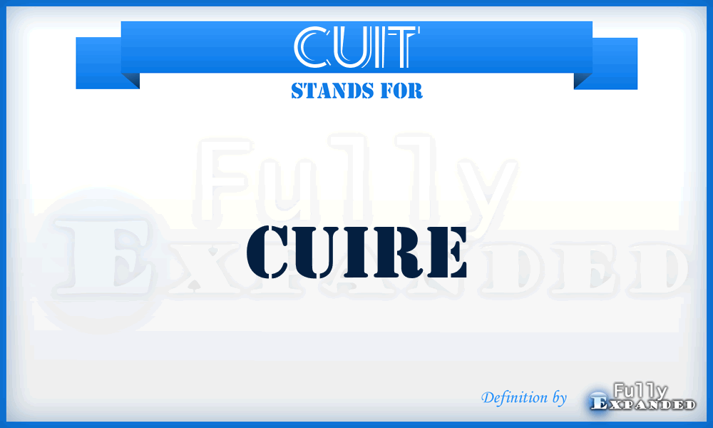 CUIT - Cuire