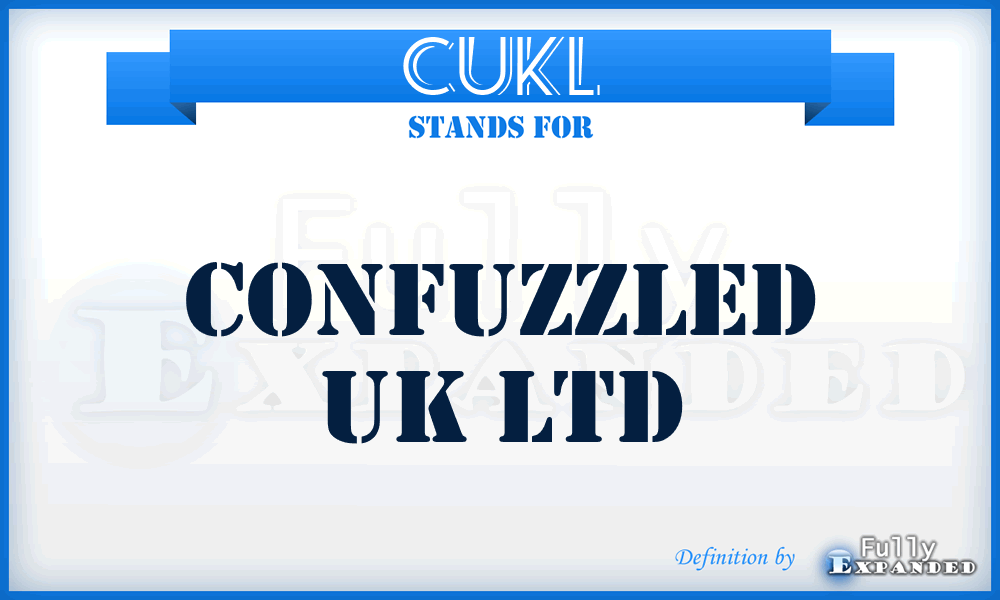 CUKL - Confuzzled UK Ltd