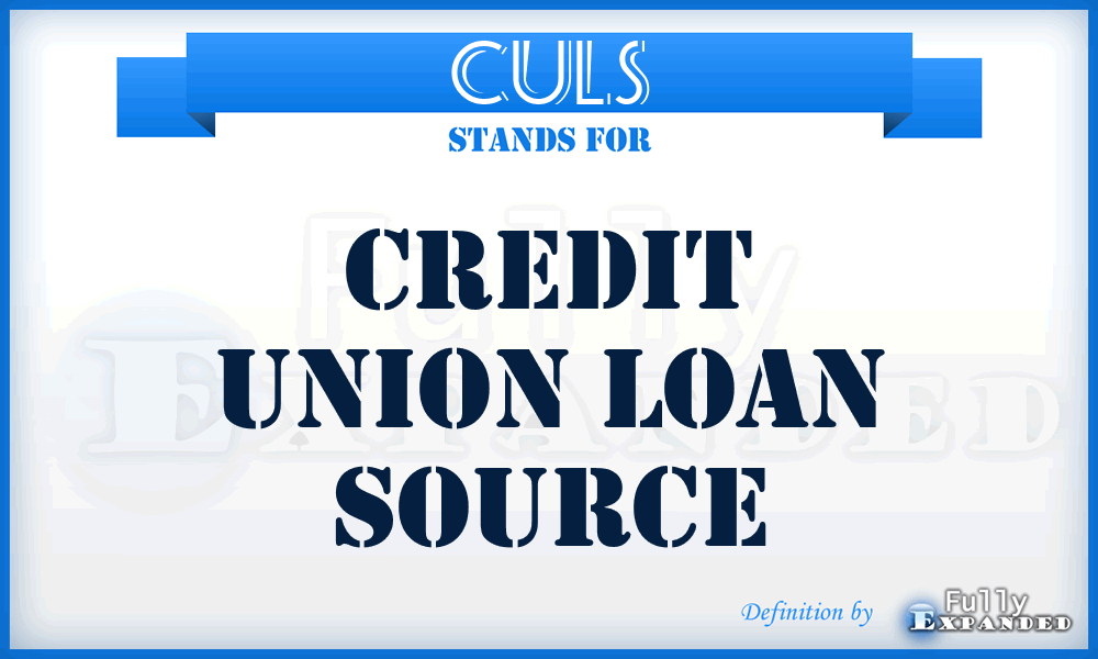 CULS - Credit Union Loan Source