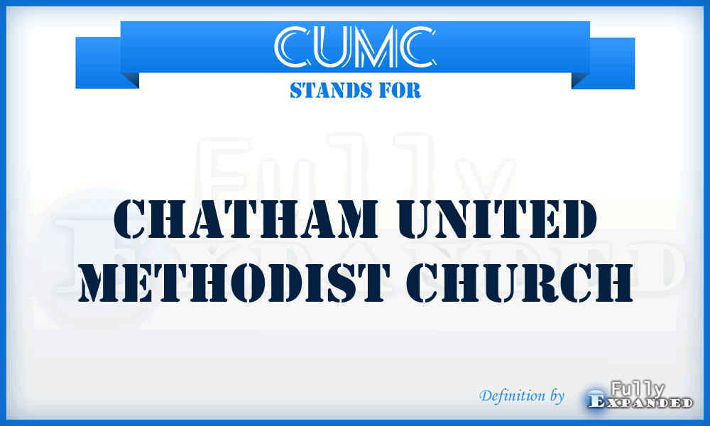 CUMC - Chatham United Methodist Church