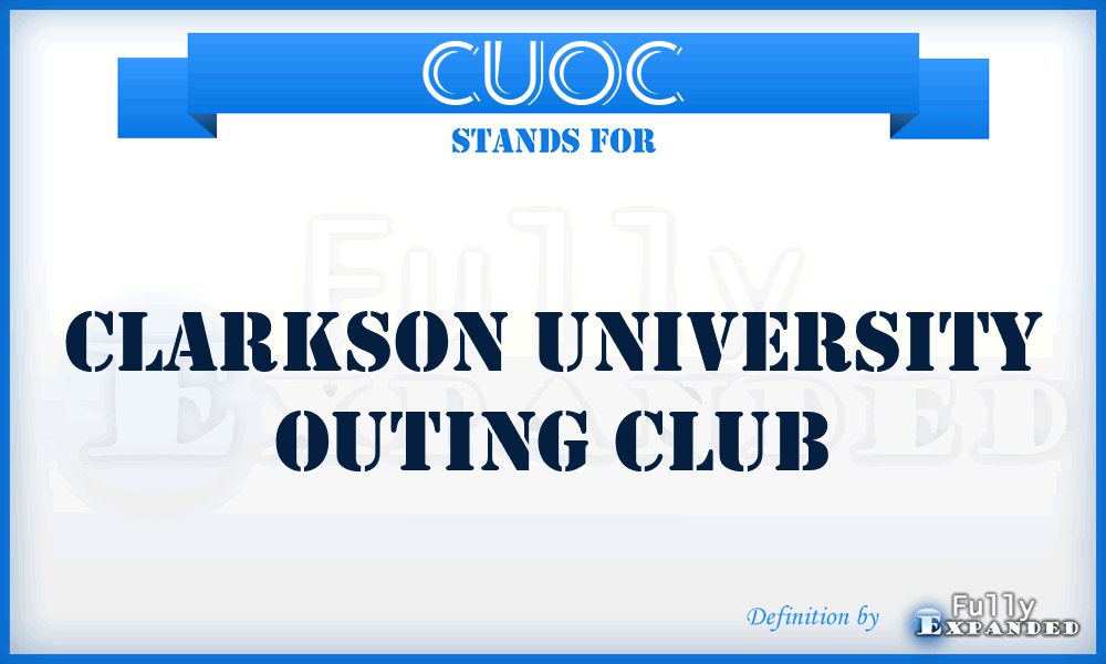CUOC - Clarkson University Outing Club