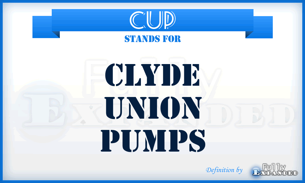 CUP - Clyde Union Pumps