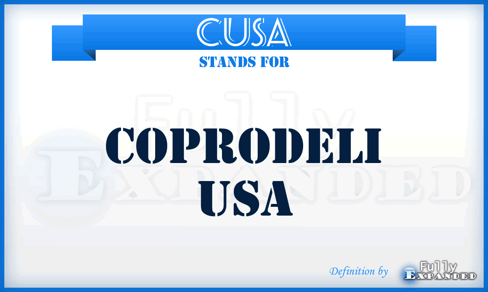 CUSA - Coprodeli USA