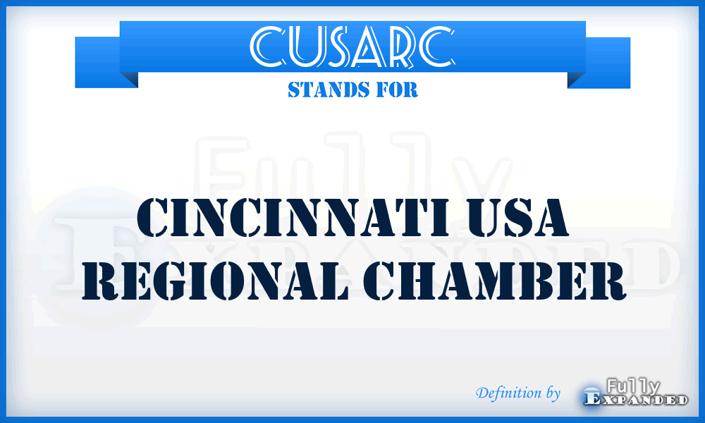CUSARC - Cincinnati USA Regional Chamber